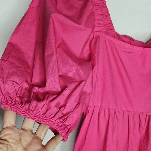 MINKPINK Yasamin Back Cut-out Fuchsia Dress‎ NWT - Picture 4 of 7